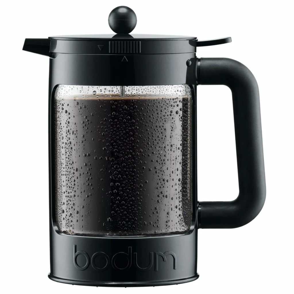 Bodum Bean Cold Brew Coffee Maker with a sleek, glass design ideal for brewing smooth cold brew coffee.